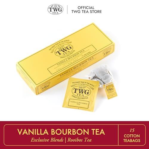 TWG Tea TWG Tea | Vanilla Bourbon Tea | Rooibos Tea | Vanilla | 15 Hand Sewn Cotton Tea Bags | Gift Set