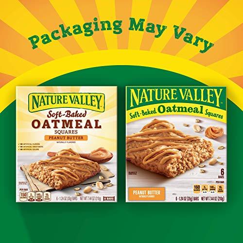 Nature Valley Nature Valley Soft-Baked Oatmeal Squares, Peanut Butter Breakfast Snacks, 6 ct, 7.44 OZ