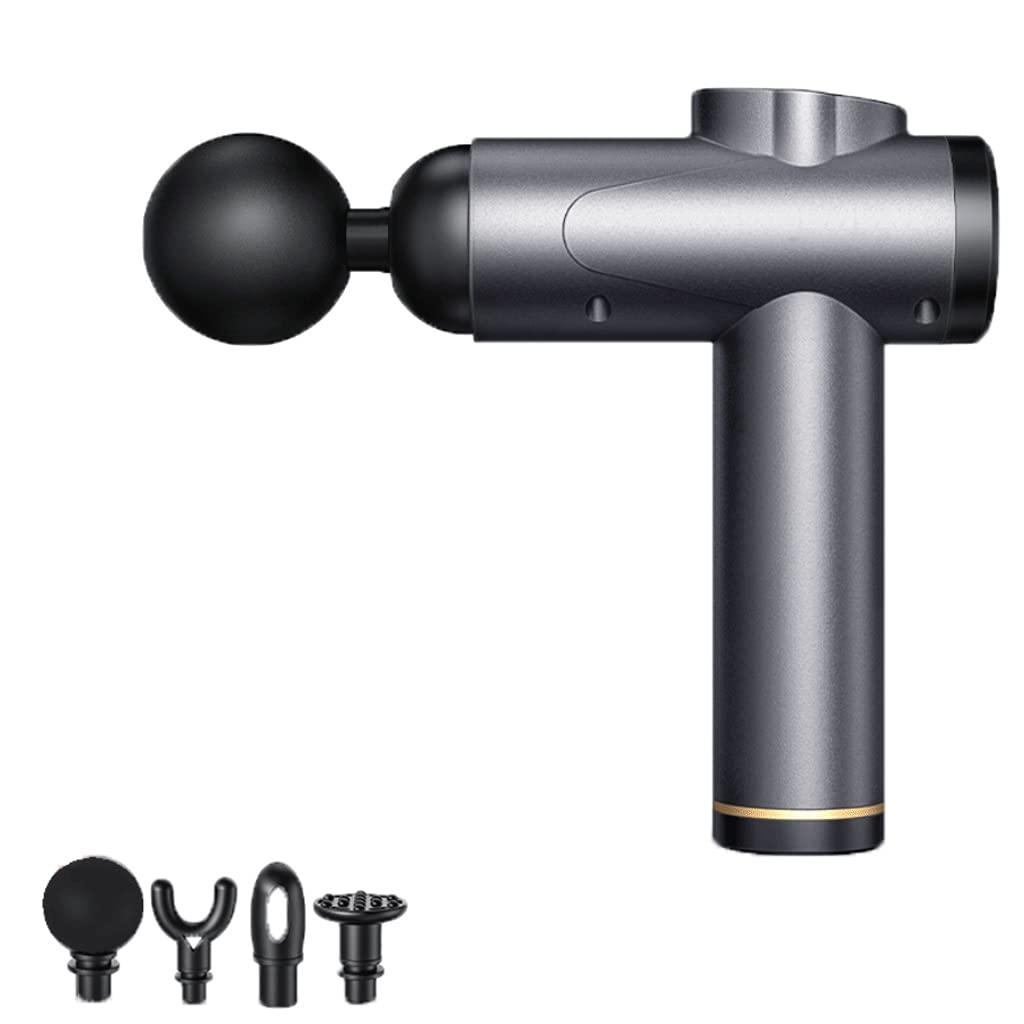 HFFTQ HFFTQ Fascia Gun Percussion Massage Gun, Deep Tissue Massager, Fascia Massage Gun for Pain ReliefPercussion Chiropractor Massager 6-Speed Adjustment (Color : Gray)