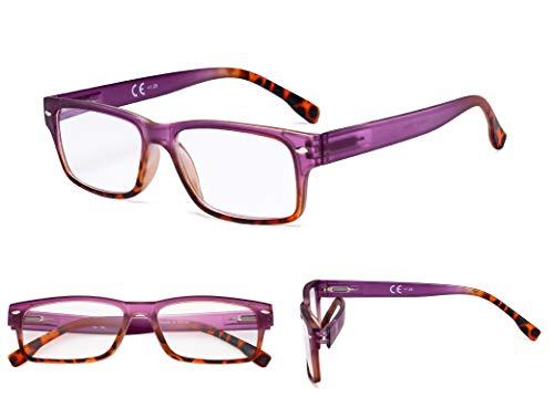 GUD GUD Ladies Reading Glasses 4 Pairs Fashion Reader Eyeglasses for Women (Multicoloured,+2.00)