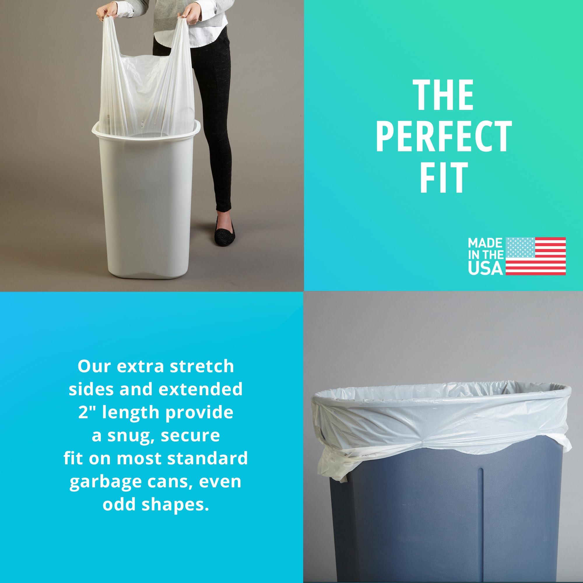 Hippo Sak Hippo Sak - Tall Kitchen Garbage Bags with Ergonomic Handles - 13 Gallon Trash Bags - Super Strong, Patented Reinforced Bottom & Leak Proof Tall Kitchen Trash Bags - Heavy Duty Trash Bags (45 Count)