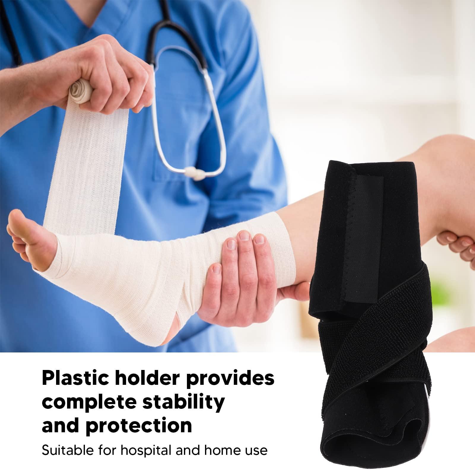 HEITIGN Foot Splint Dual Use Foot Straightener Foot Support Braces Broken and Foot Splints Foot Brace for Arthritis Pain Reduce Ankle Fixation Brace Support for Gym (Right Foot L/XL)