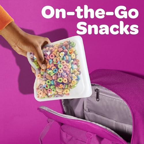 Froot Loops Froot Loops Breakfast Cereal with Marshmallows, Fruit Flavored, Breakfast Snacks, Family Size, Original with Marshmallows, 17.7oz Box