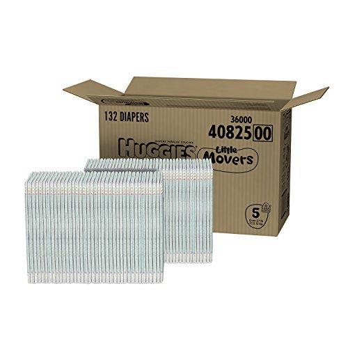 HUGGIES HUGGIES Little Movers Diapers, Size 5, 132 Count (Packaging May Vary)