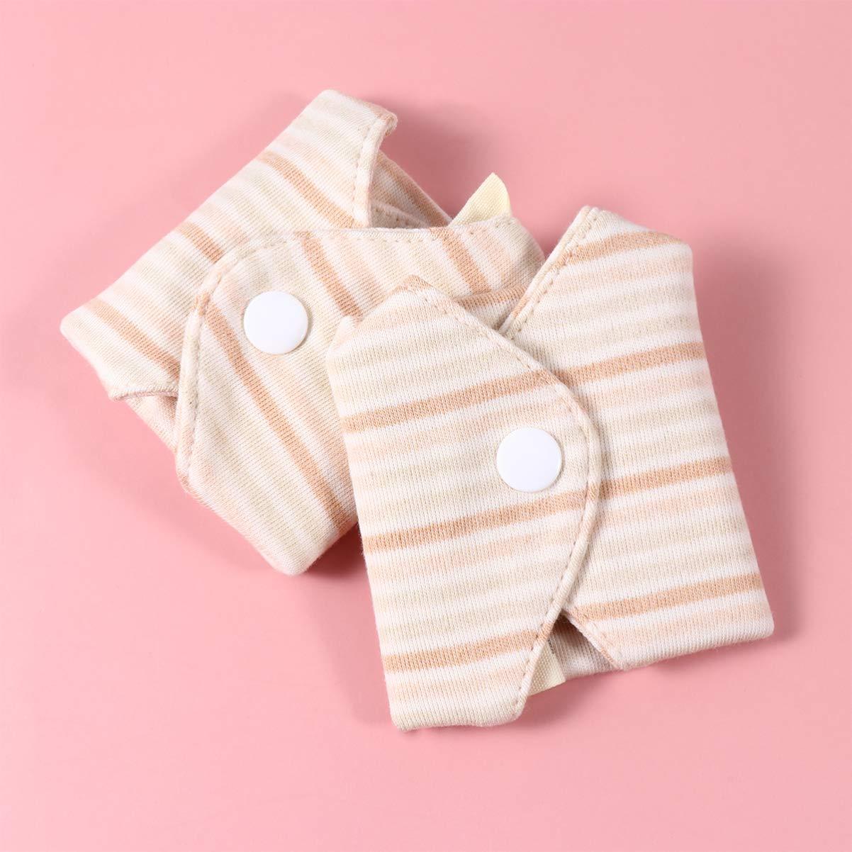 EXCEART 5pcs Reusable Pads Washable Cotton Mama Cloth Menstrual Pads Panty Liner Incontinence Napkins Towel for Women Lady Random Pattern