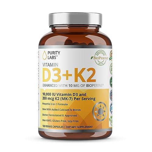Purity Labs Purity Labs Vitamin D3 K2 & Pure Trans-Resveratrol Supplement