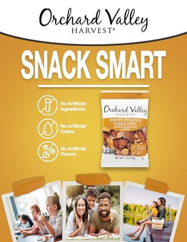 Orchard Valley Harvest Orchard Valley Harvest Honey Roasted Mixed Nuts, 1 Ounce Bags (Pack of 15), Almonds, Peanuts, Pecans, and Cashews, Gluten Free, Non-GMO, No Artificial Ingredients