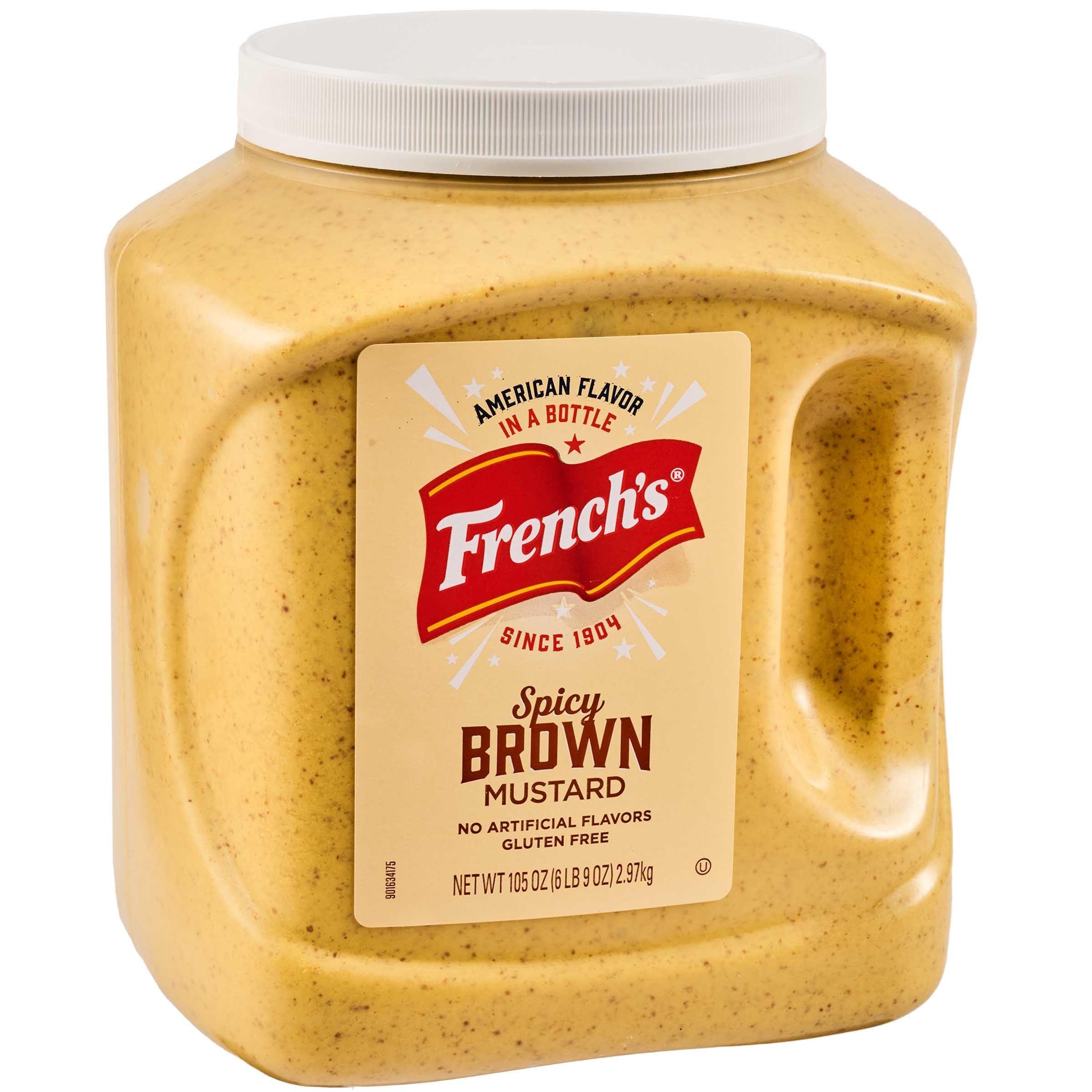 French's French\'s Spicy Brown Mustard, 105 oz (Pack of 4)