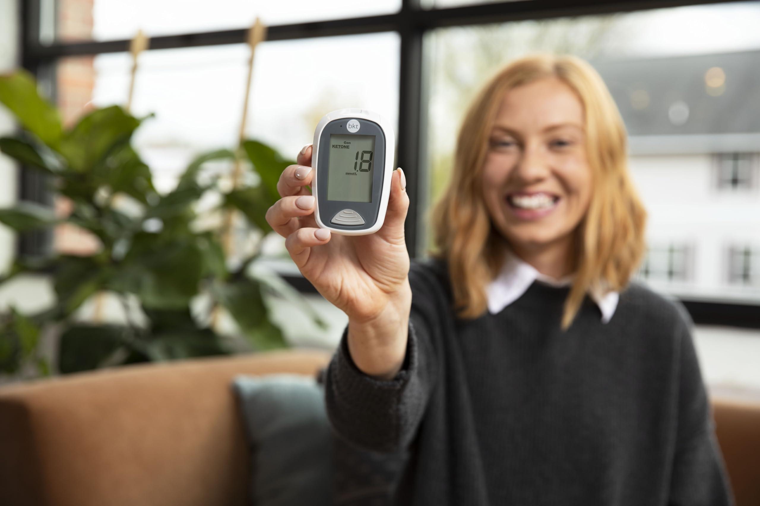 BKT Best Ketone Test BEST KETONE TEST | Dual Blood Ketone and Blood Glucose Test Meter (TD-4279) | METER ONLY