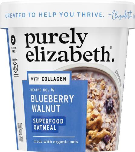 purely elizabeth purely elizabeth Oats Blueberry Walnut Collagen Protein, blueberry walnut, 2 Ounce