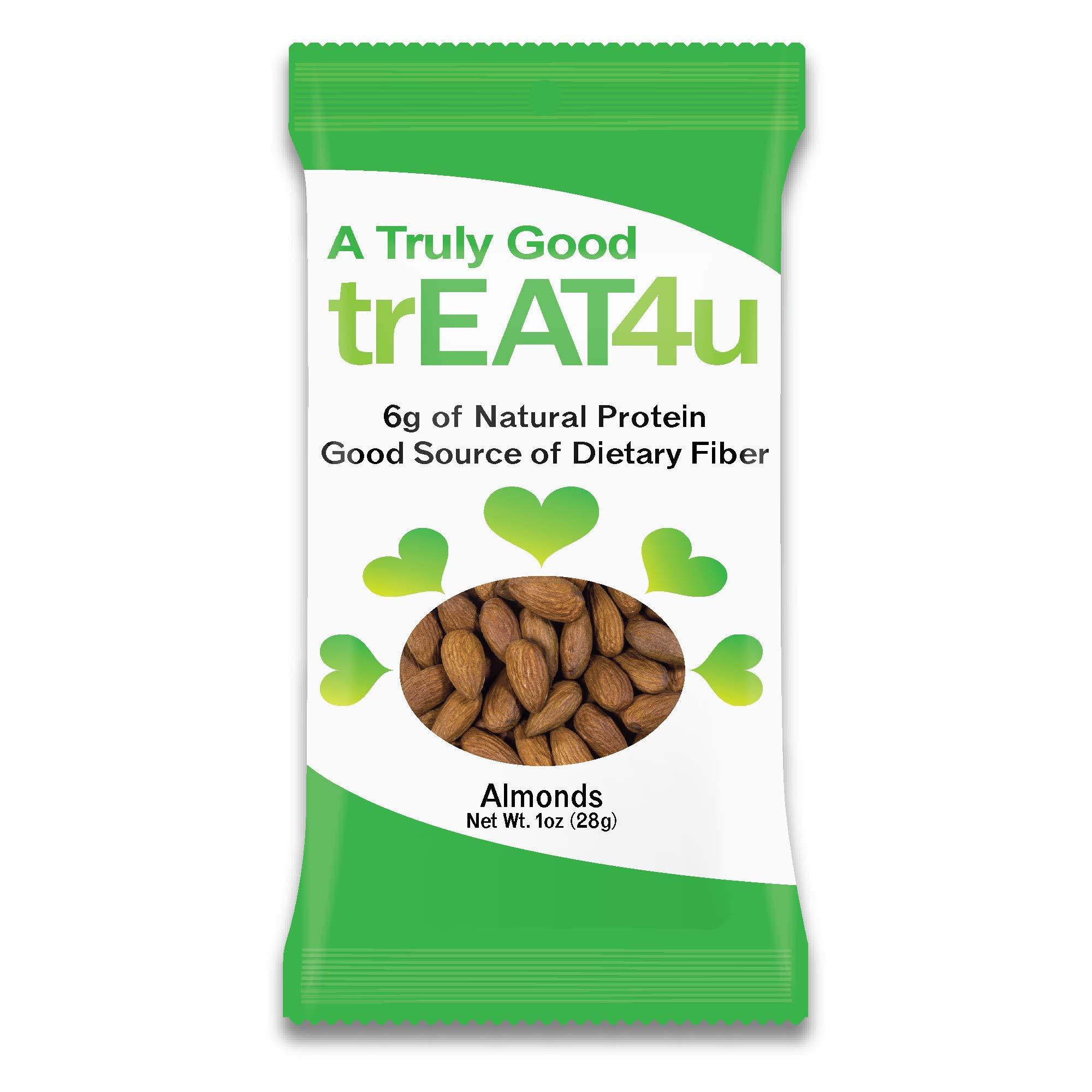 TGF TRULY GOOD FOODS Almonds trEAT4u, 1oz, 120-count