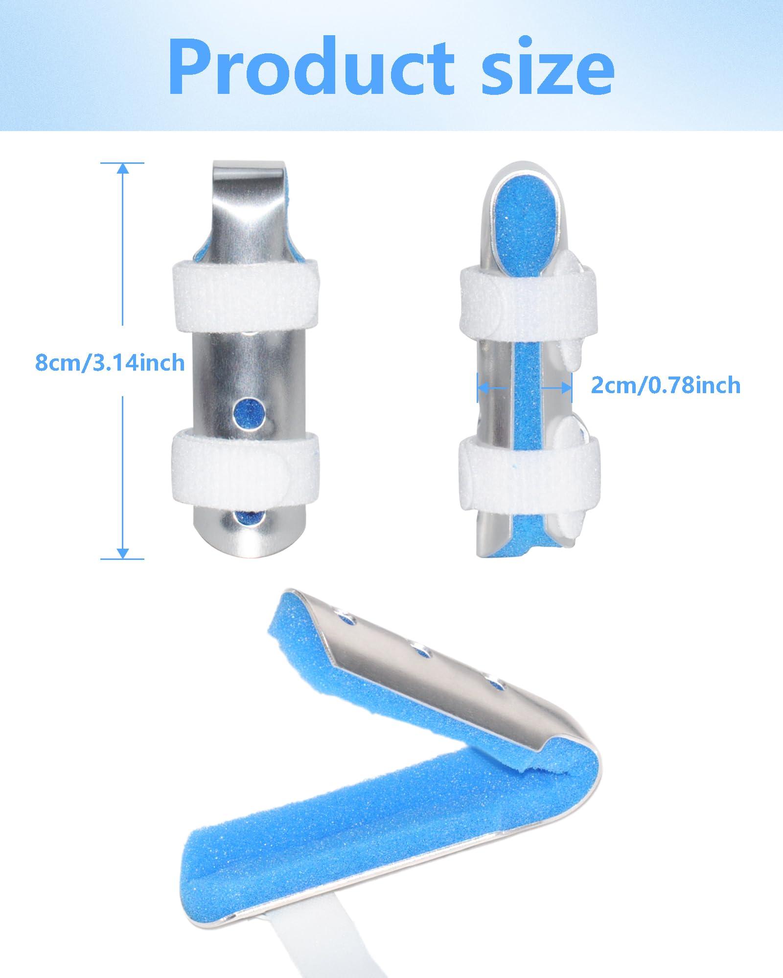 TAROYQASUL TAROYQASUL 6pcs Finger Splint Middle Finger, Medium Size Finger Brace Stabilizer for Broken Fingers, Finger Splints for Arthritis to Straighten Pinky Pointer Thumb Ring