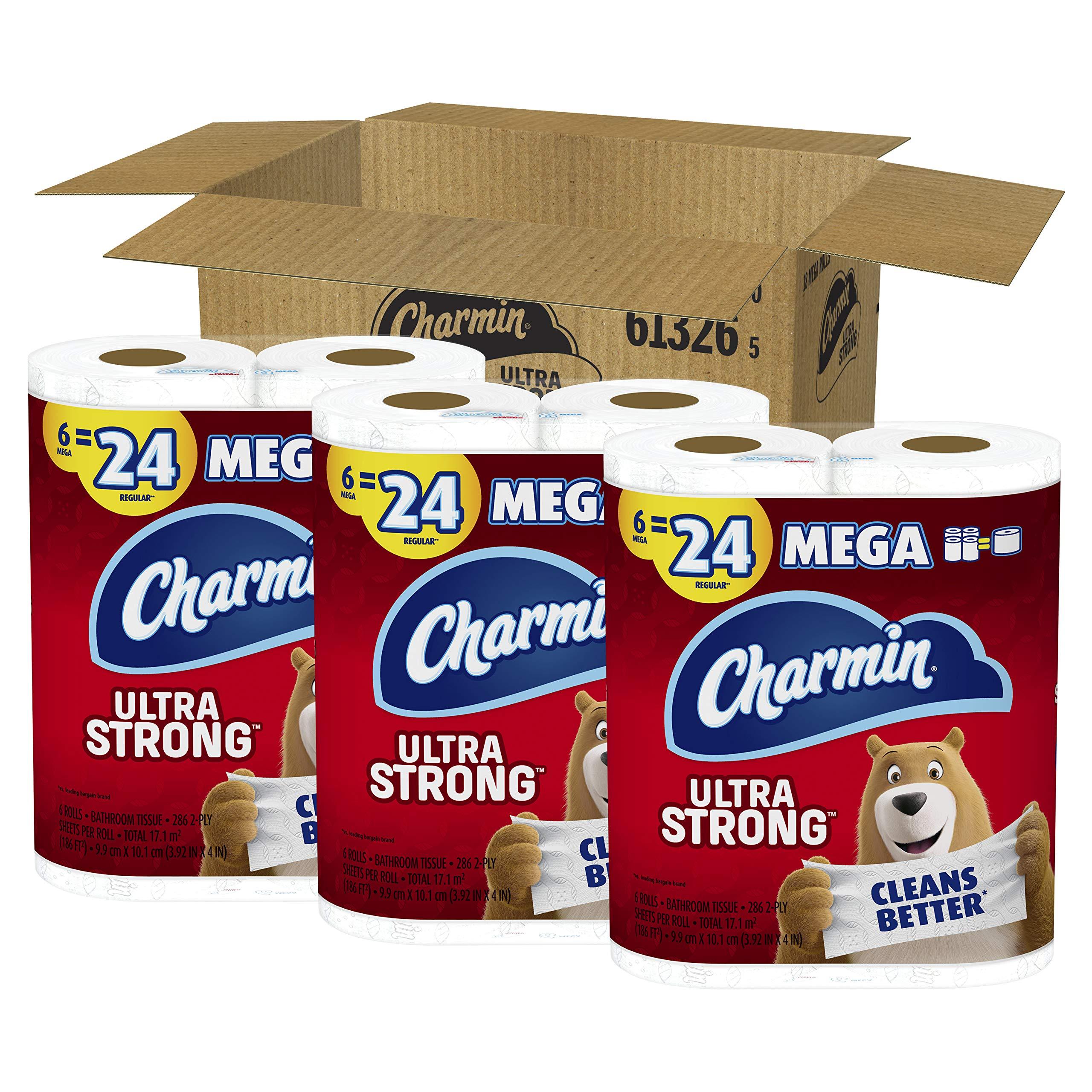 Charmin Charmin Ultra Strong Toilet Paper 18 Mega Rolls, 286 Sheets per roll