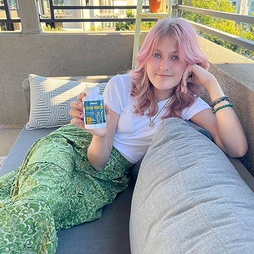 NuBest Grow Power Height Growth - Powerful Height Growth Formula for Children (10+) & Teens - Supports Healthy Height Growth, Overall Health with Calcium, Vitamin D3, Phosphorus, Magnesium & More - 6 Pack