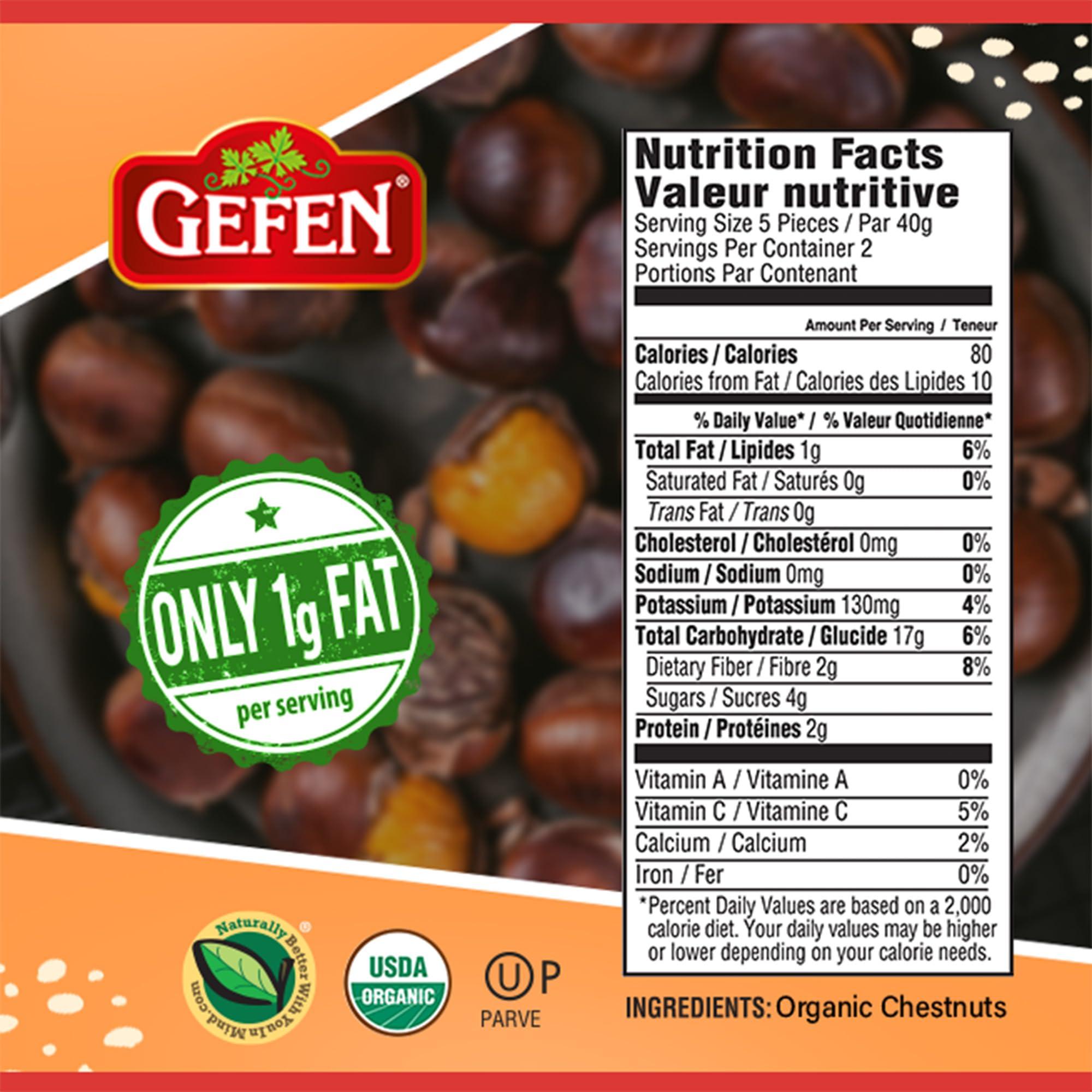 Gefen Gefen Chestnuts, Roasted Whole and Shelled, 5.2 oz