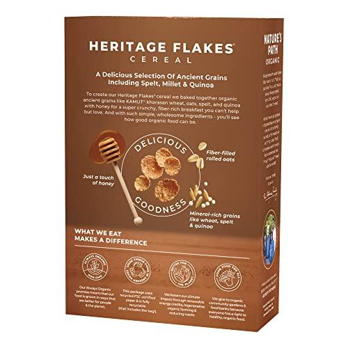 Nature's Path Nature\'s Path Organic Heritage Flakes Cereal, Rated best cereal on taste and nutrition from Consumer Reports January 2022, 33.5 Ounce (Pack of 6)