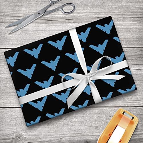GRAPHICS & MORE GRAPHICS & MORE Batman Nightwing Logo Gift Wrap Wrapping Paper Rolls