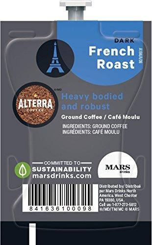 Mars Drinks ALTERRA Coffee French Roast Single Serve Freshpacks for MARS DRINKS FLAVIA Brewer, 20 Packets