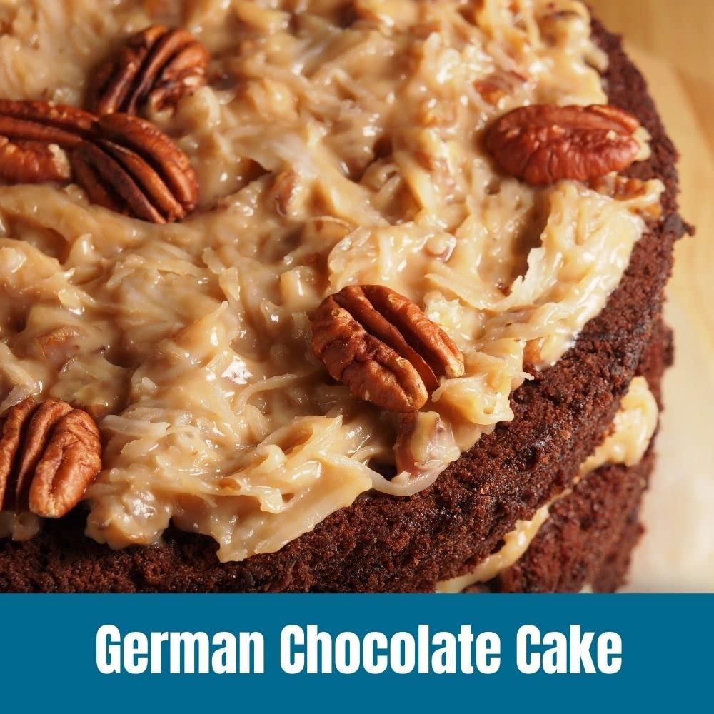 Door County Coffee & Tea Co. Door County Coffee German Chocolate Cake Flavored Coffee | 10oz Bag | Ground Coffee Medium Roast | 100% Arabica Coffee | German Chocolate Cake