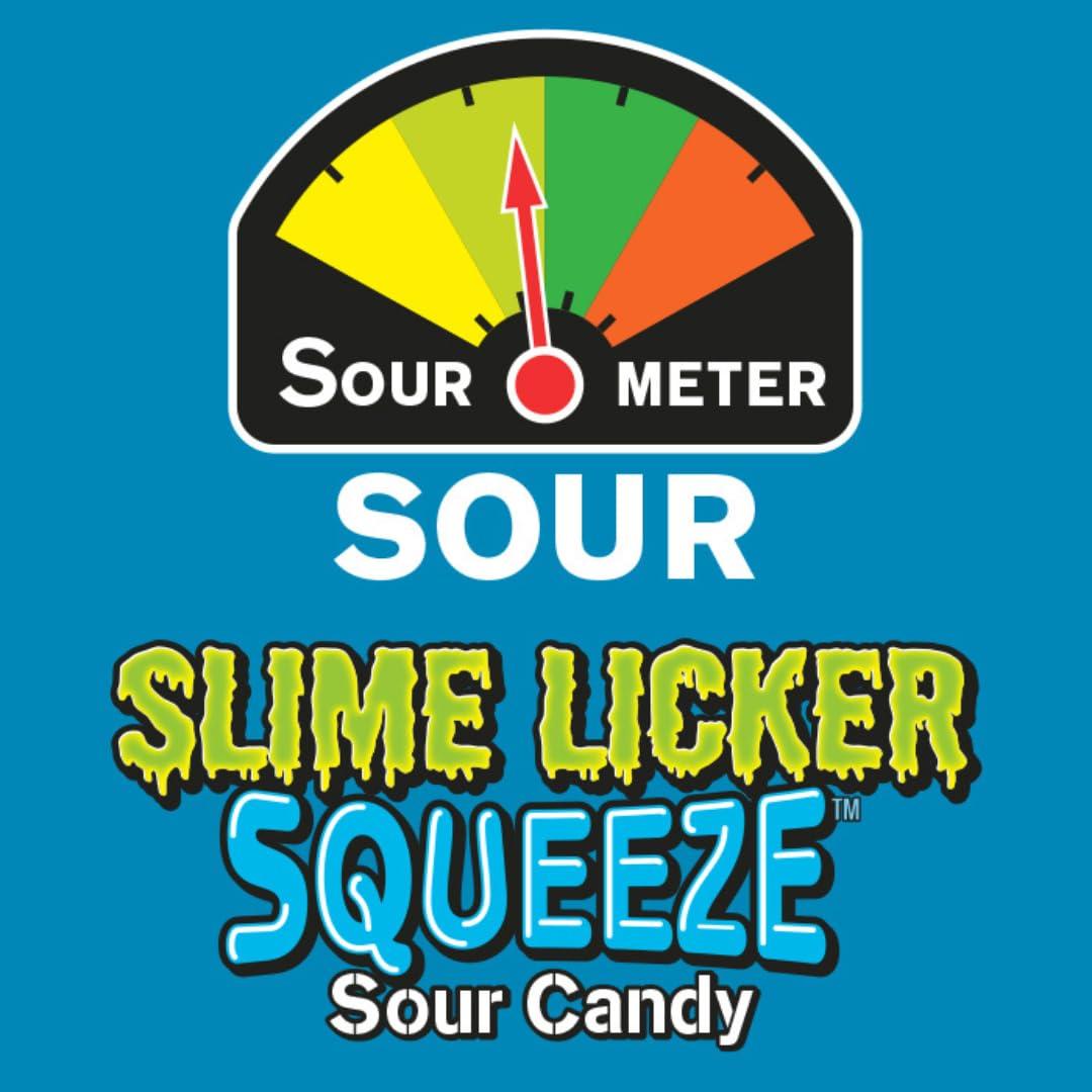 TOXIC WASTE Toxic Waste - Slime Licker Squeeze - Sour Squeeze Slime Candy - Green Apple, Blue Razz, & Cherry Flavors - 2.47 oz. Tubes - 3-Pack