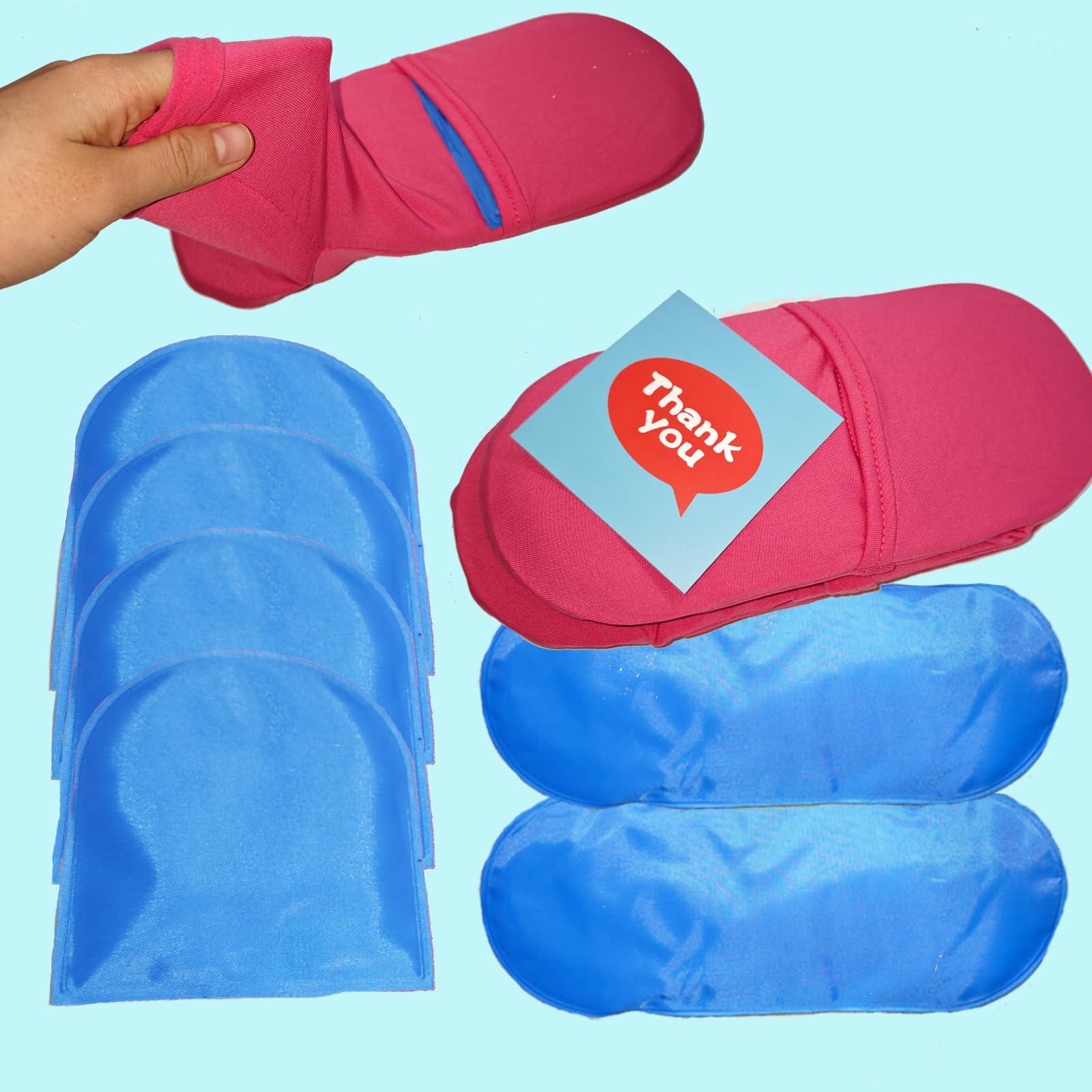 coldpa Reusable Cold Therapy Socks, Gel Ice Pack for Feet Heels Injuries Swelling, Hot and Cold Therapy Socks for Plantar Fasciitis Neuropathy Chemotherapy Pain Relief for Foot Ankle (Pink)