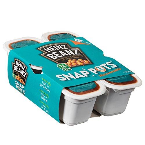 Heinz Heinz Beans Snap Pots, 4 count, 800 g