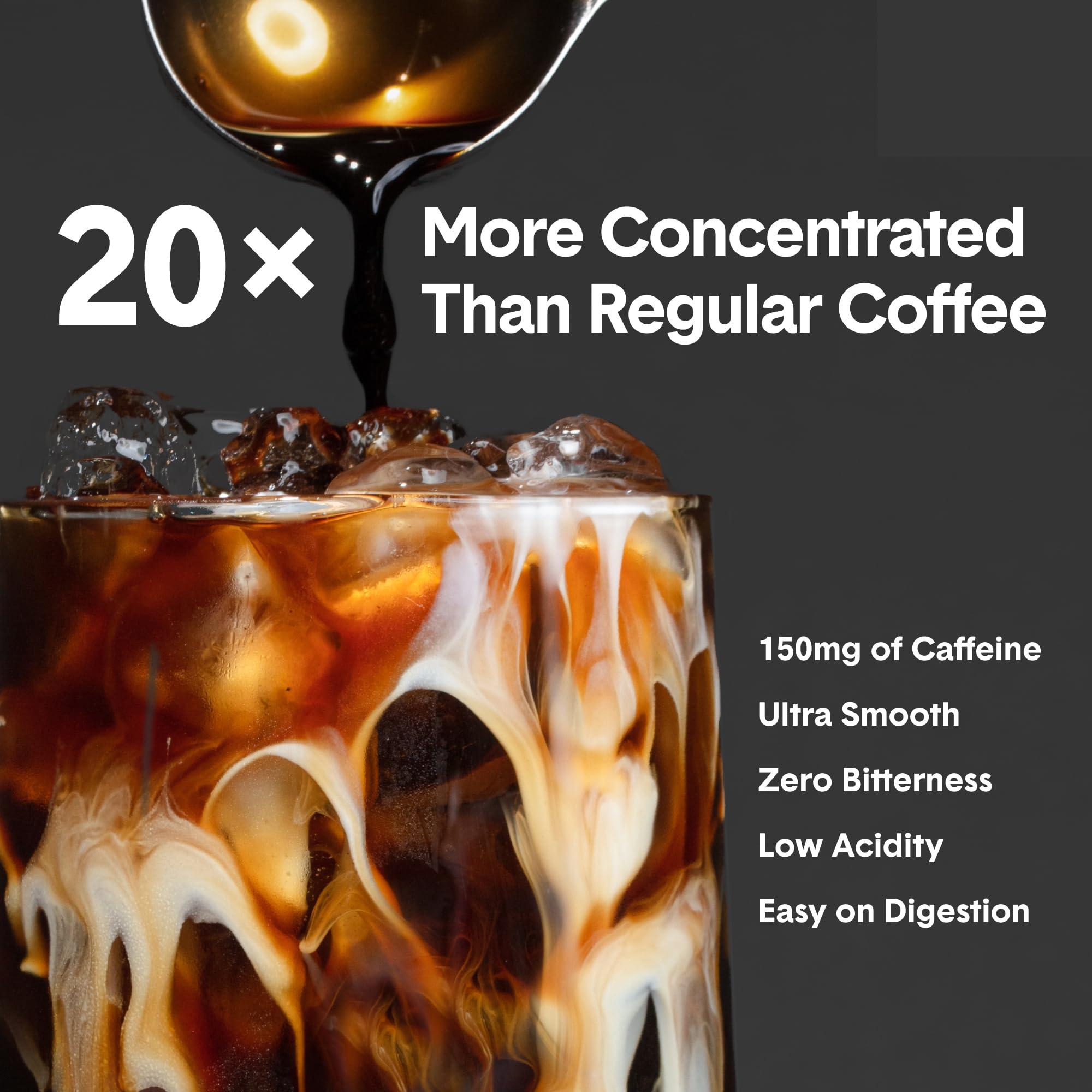 Jot Jot Coffee Concentrate Duo (Original/Dark 2pk) High Caffeine Instant Cold Brew Coffee, Iced Coffee Instant Espresso, Hot Coffee Drinks, 14 Cups Instant Coffee Cold Brew Concentrate 150mg Caffeine/Tbsp