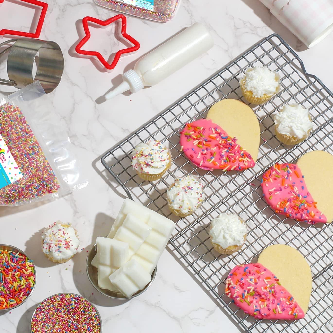 A Great Surprise BULK Natural Rainbow Sprinkles - 18 LB Wholesale Sprinkles - NON GMO, Dye-Free Jimmies - Bulk Sprinkles No Artificial Dye for Cake Decorating - Great for Bakeries, Ice Cream Shops, Catering Large Parties