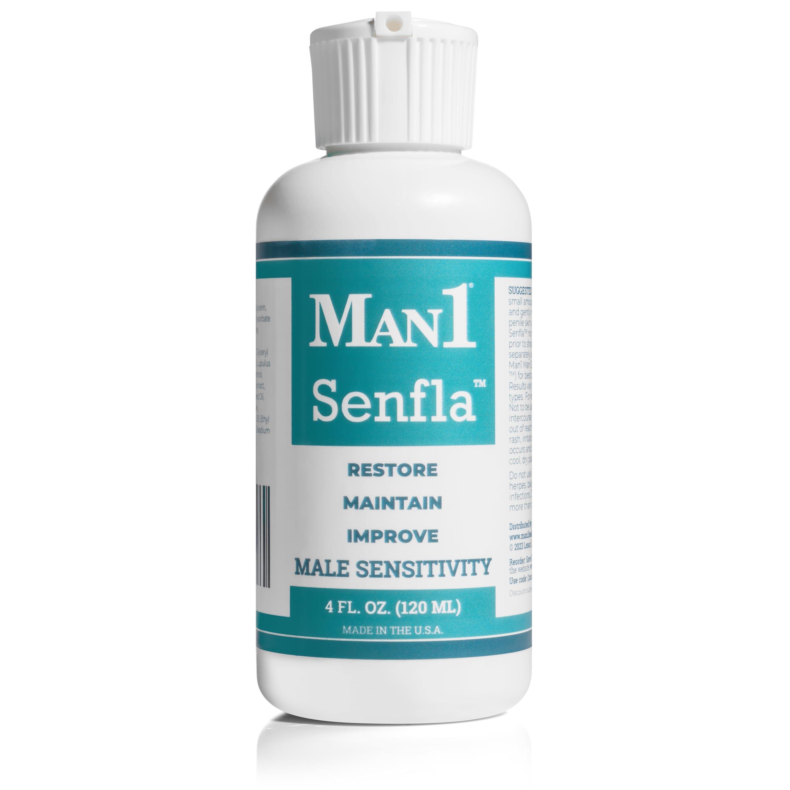 Man1 Man Oil Man1 Senfla: Restore Penile Sensation. Formulated for Men Who Have Experienced Diminished Sensitivity. Enhance and Maintain Penis Feeling and Bring Back The Spark in Your Life