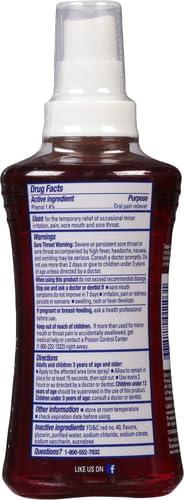 Chloraseptic Chloraseptic Sore Throat Spray, Cherry, 6 fl oz, 1 Bottle (Pack of 2)