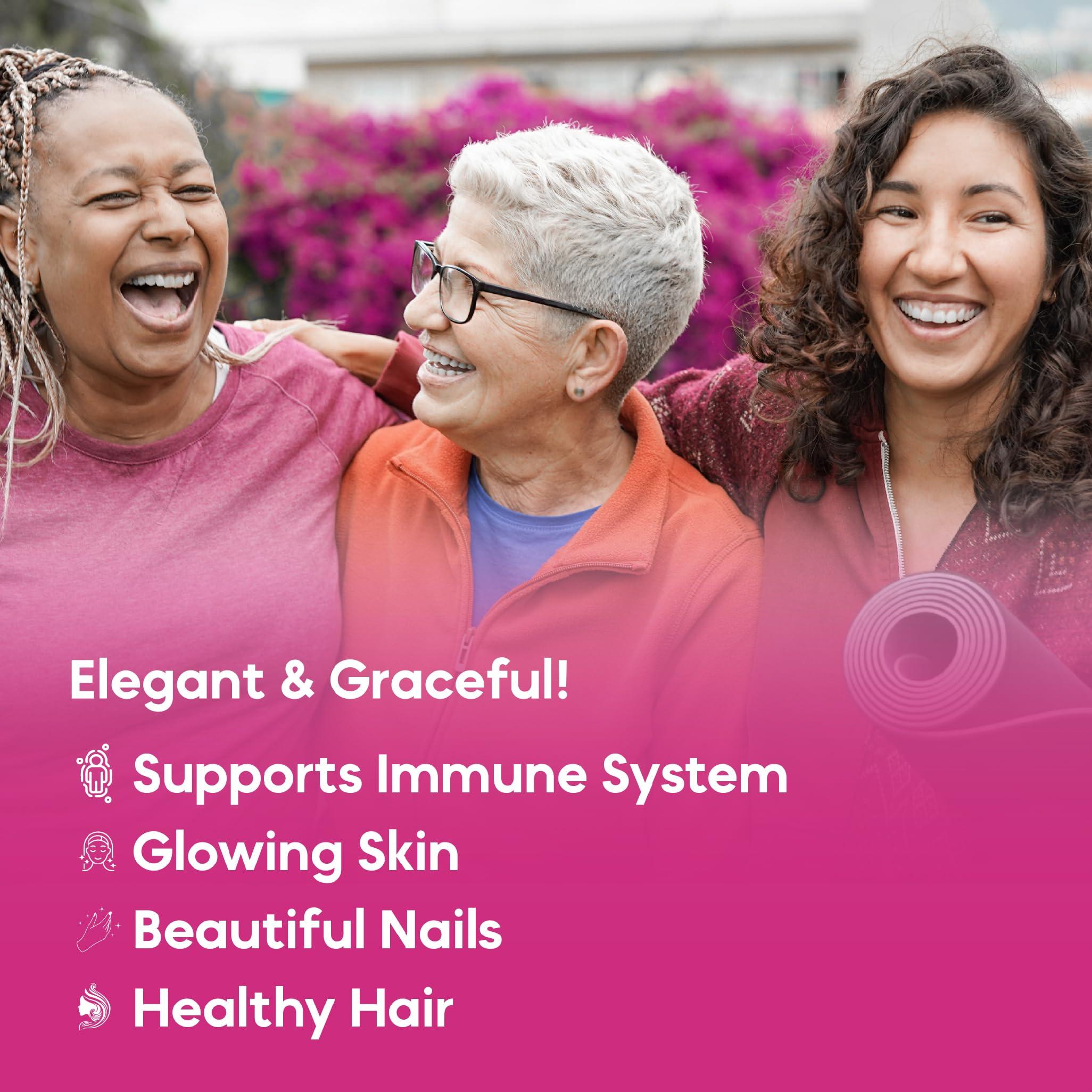 Kaitamin Kaitamin Biotin Vitamin B7 Gummies for Hair Skin & Nails - 5000 mcg per Serving - with Elderberry and Coconut Oil, 60 Strawberry Flavored Gummies - All Natural, Gluten-Free & Vegetarian (Pack of 1)