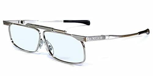 Kanda Of Japan Kanda Japan SlimFold 001 Folding Blue Light Reading Glasses w/ Case Silver +3.00