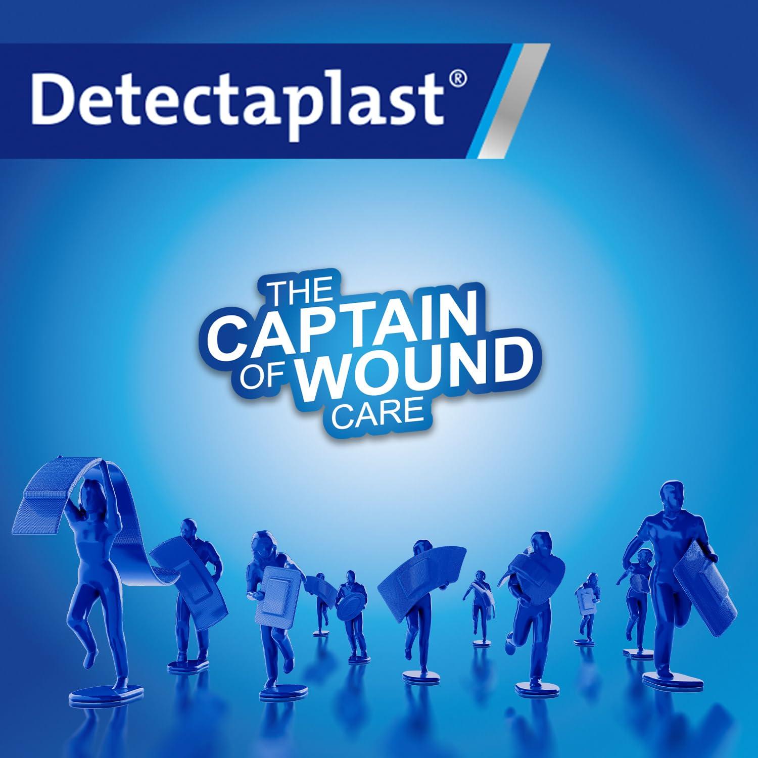 Detectaplast Detectaplast Smart Bandaid Waterproof, self-Adhesive Dressing for Wounds and strains, sterile Bandaid roll for Food handling, 0,98 x 177 inches, 3pcs.