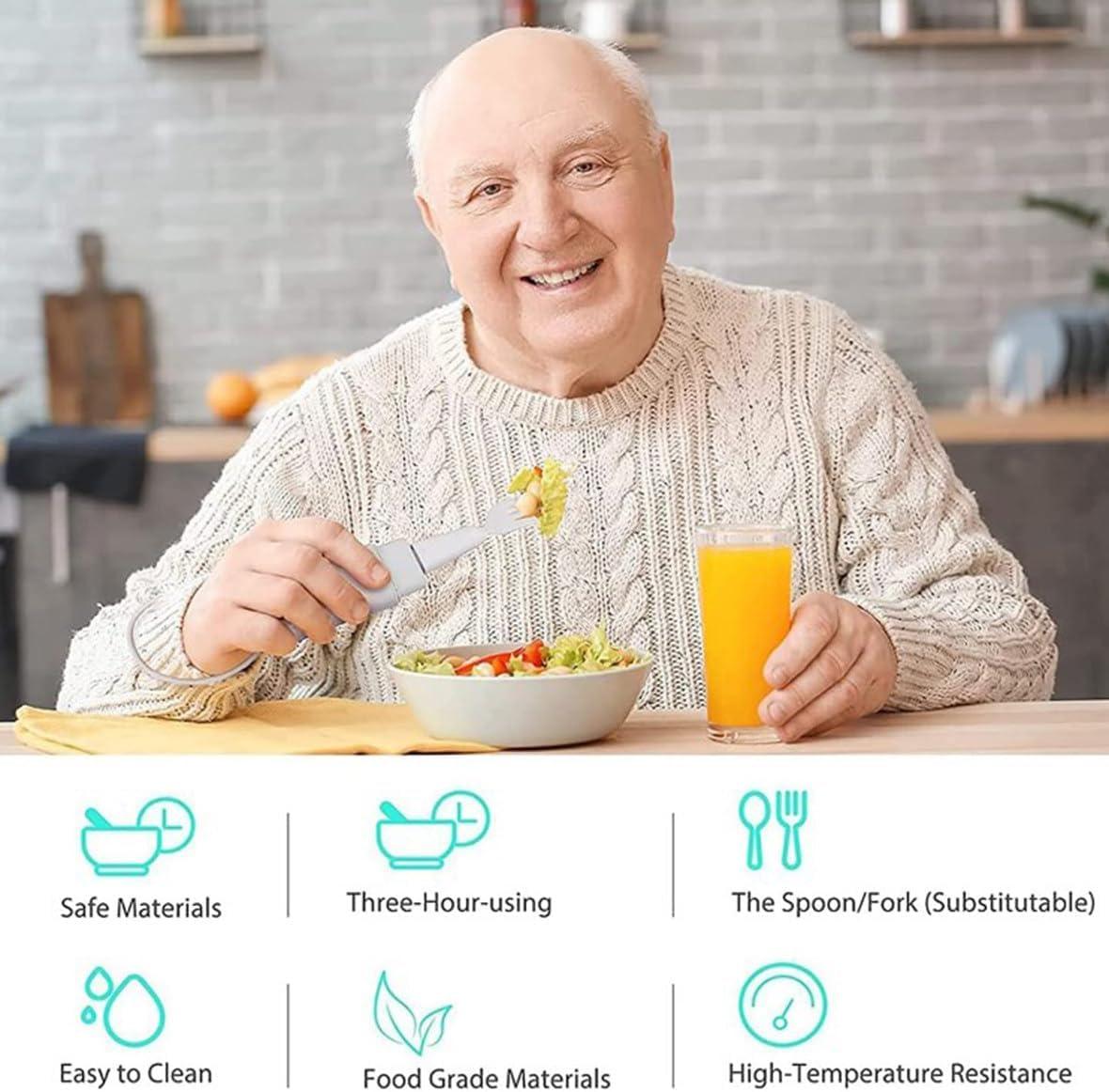 HDCCDM HDCCDM Parkinson Spoon for Hand Tremor, Partable Steady Spoon and Fork with Self Stabilizing Smart Lift Kit, for Parkinsons Patients or Tremors Sufferers