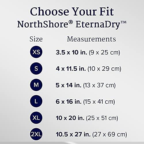 NorthShore NorthShore EternaDry Booster Pads for Men and Women with Adhesive, 2X-Large, Pack/10