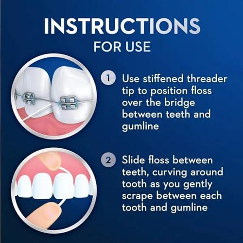 GLIDE Oral-B Threader Floss, 30-Count: 6 envelopes of 5 threaders (Value Pack of 2)