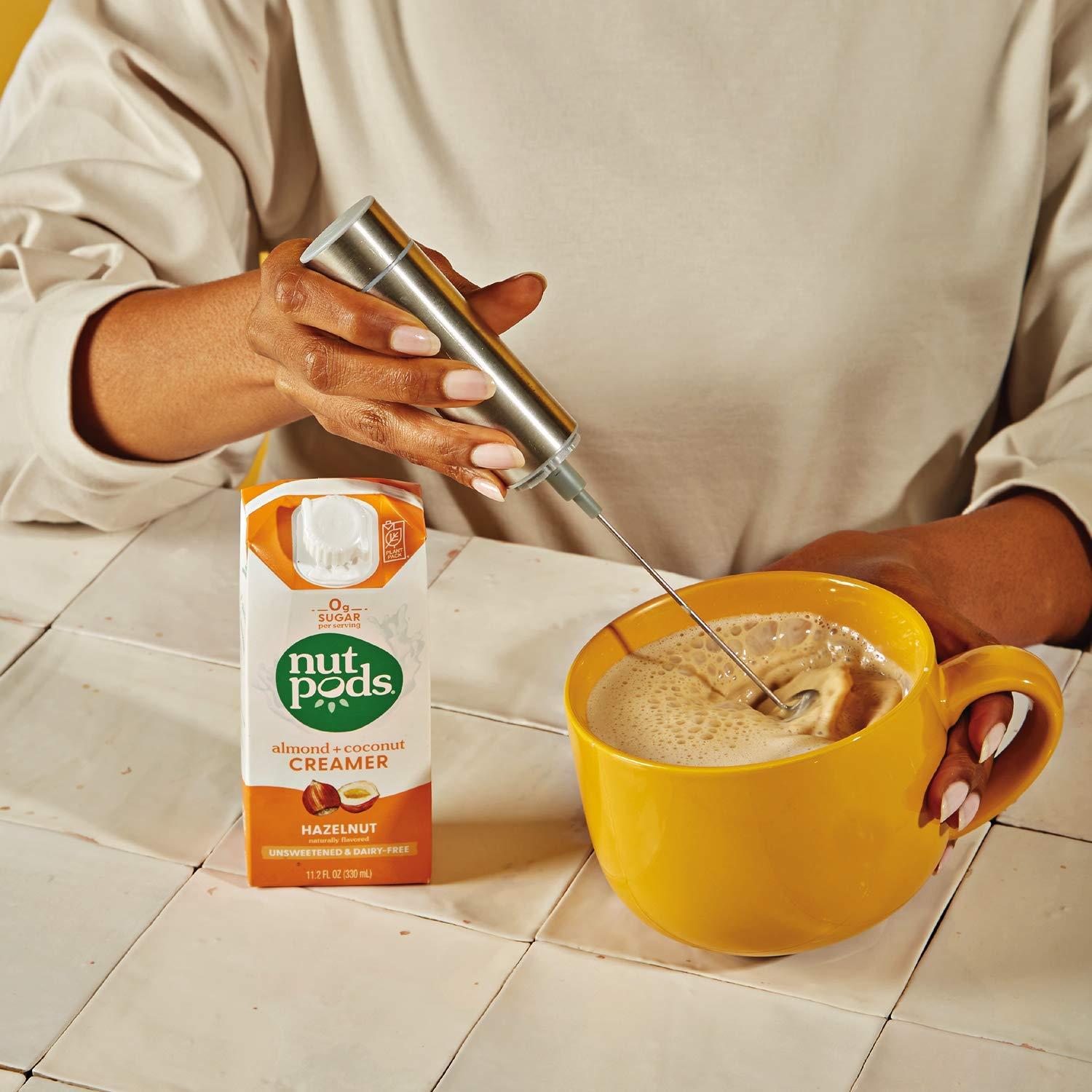 nutpods nutpods Non Dairy Coffee Creamer Bundle: a 4 pack of our Original creamer and a 4 pack of our Hazelnut creamer.