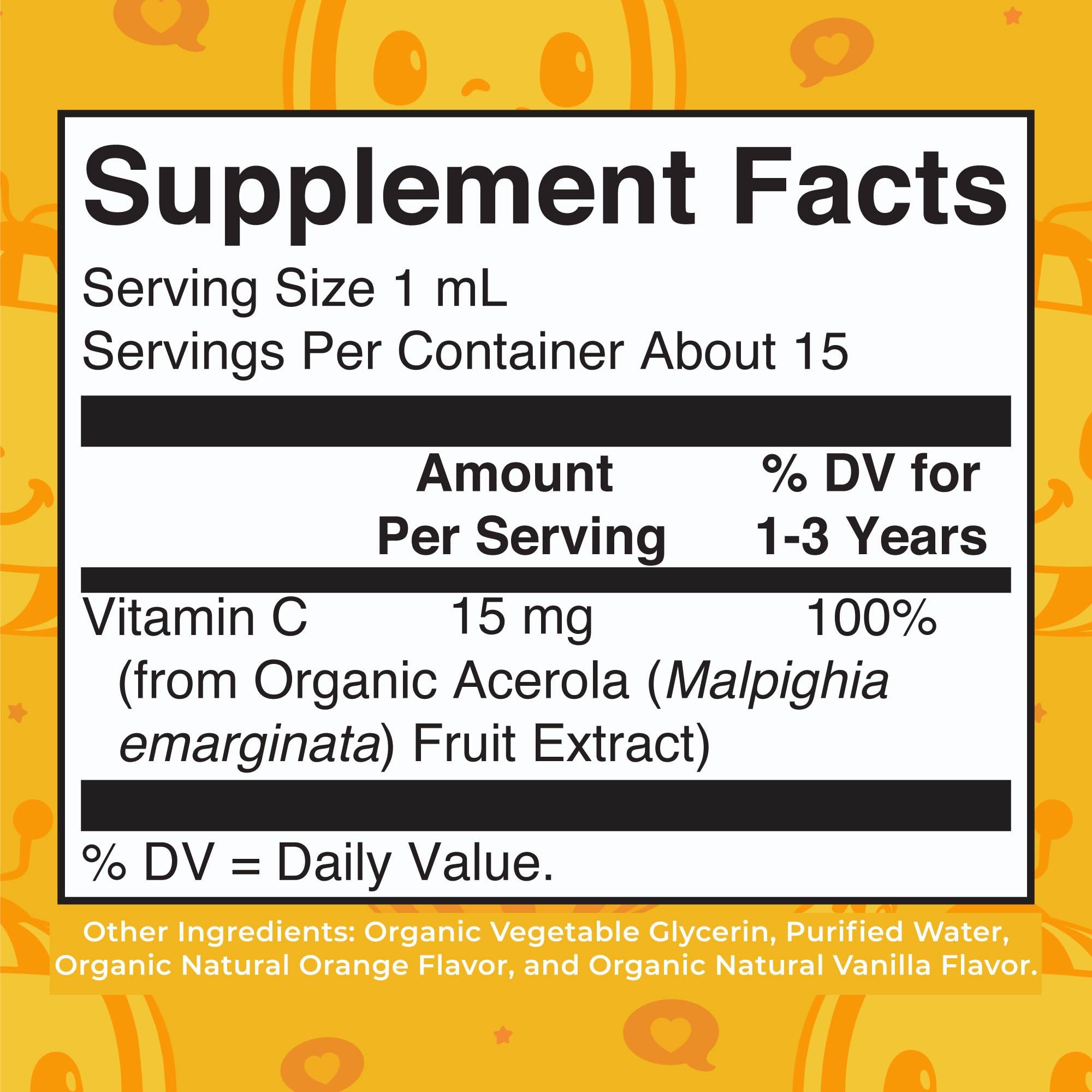 MaryRuth Organics MaryRuth Organics | CoComelon Kids Vitamin C Liquid Drops for Ages 4-13 Years | USDA Organic | Immune Support & Overall Health | USDA Organic | Vegan | Non-GMO | Gluten Free | 30 Servings