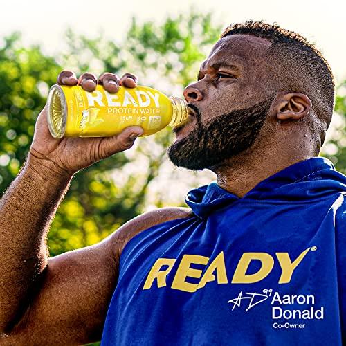 Ready Ready Protein Water, 20g of Whey Protein Isolate, Sugar Free, Lemon Ice, 12-Pack, 16.9 Fluid Ounces Each