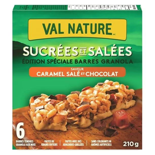 Generic Nature Valley Granola Bars, Sweet and Salty, Salted Caramel and Chocolate Flavor, 6 bars x 35 g, 210g/7.4 oz (Pack of 2) Shipped from Canada