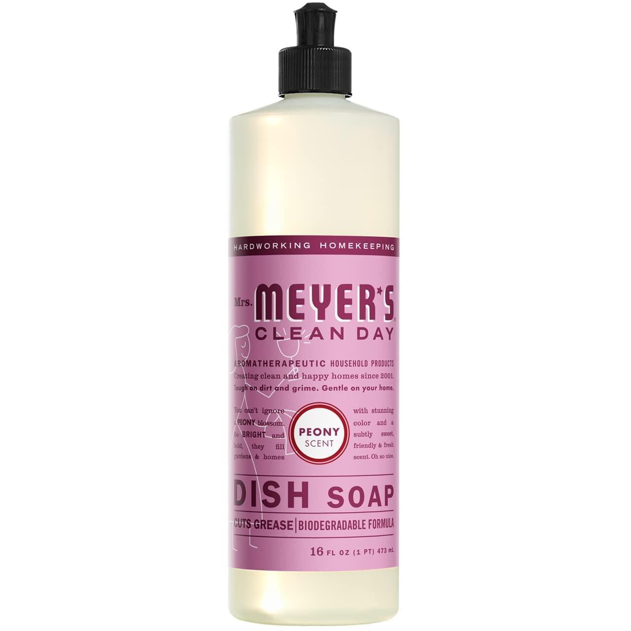 Dish soap Dish soap MRS. MEYER\'S CLEAN DAY Variety Pack, 16 Oz. Includes 6 Scents (Lemon Verbena, Lavender, Basil, Rosemary, Honeysuckle, Peony Scents) Bundle of 6 Items