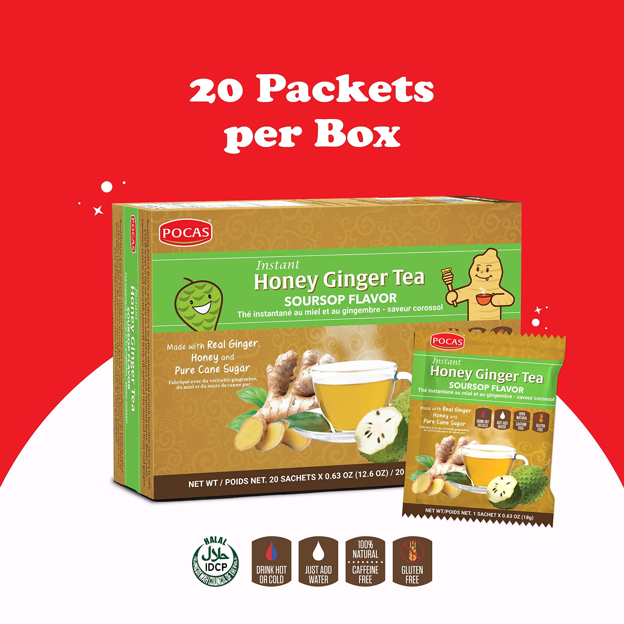 Pocas Pocas Honey Ginger Tea with Soursop 20 Pack