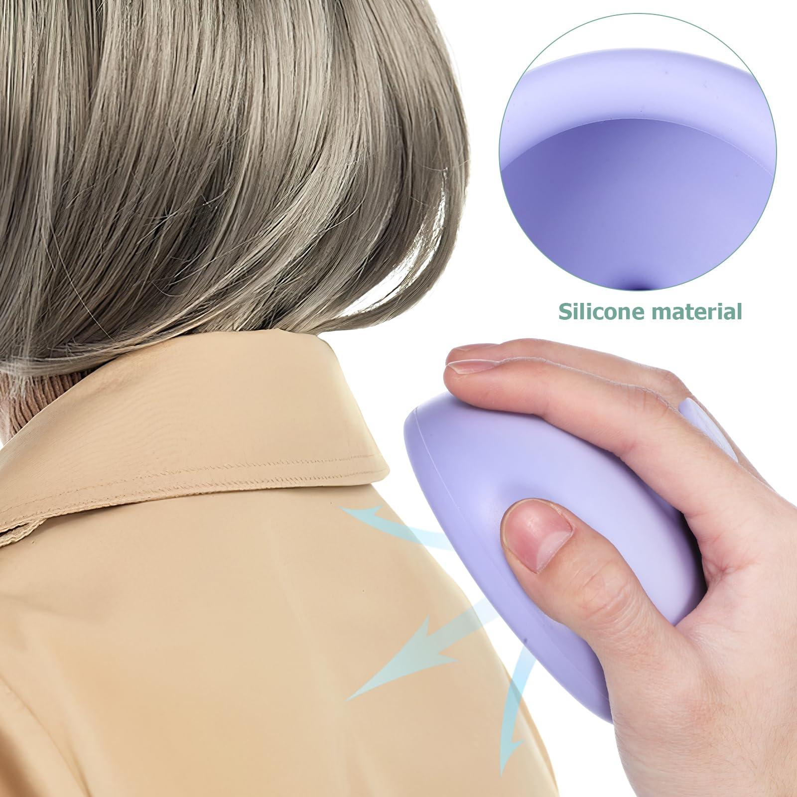 Healifty Healifty 4pcs Palm Chest Percussion Cup Sputum Remover Physical Therapy Aids Pressure Drum Massager Phlegm Mucus Flutter Remover for Patients Elders Infant