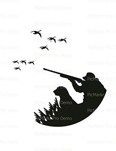 Art of Eric Gunty 1/2 Sheet - Duck Hunting - Edible Cake/Cupcake Party Topper - D20436