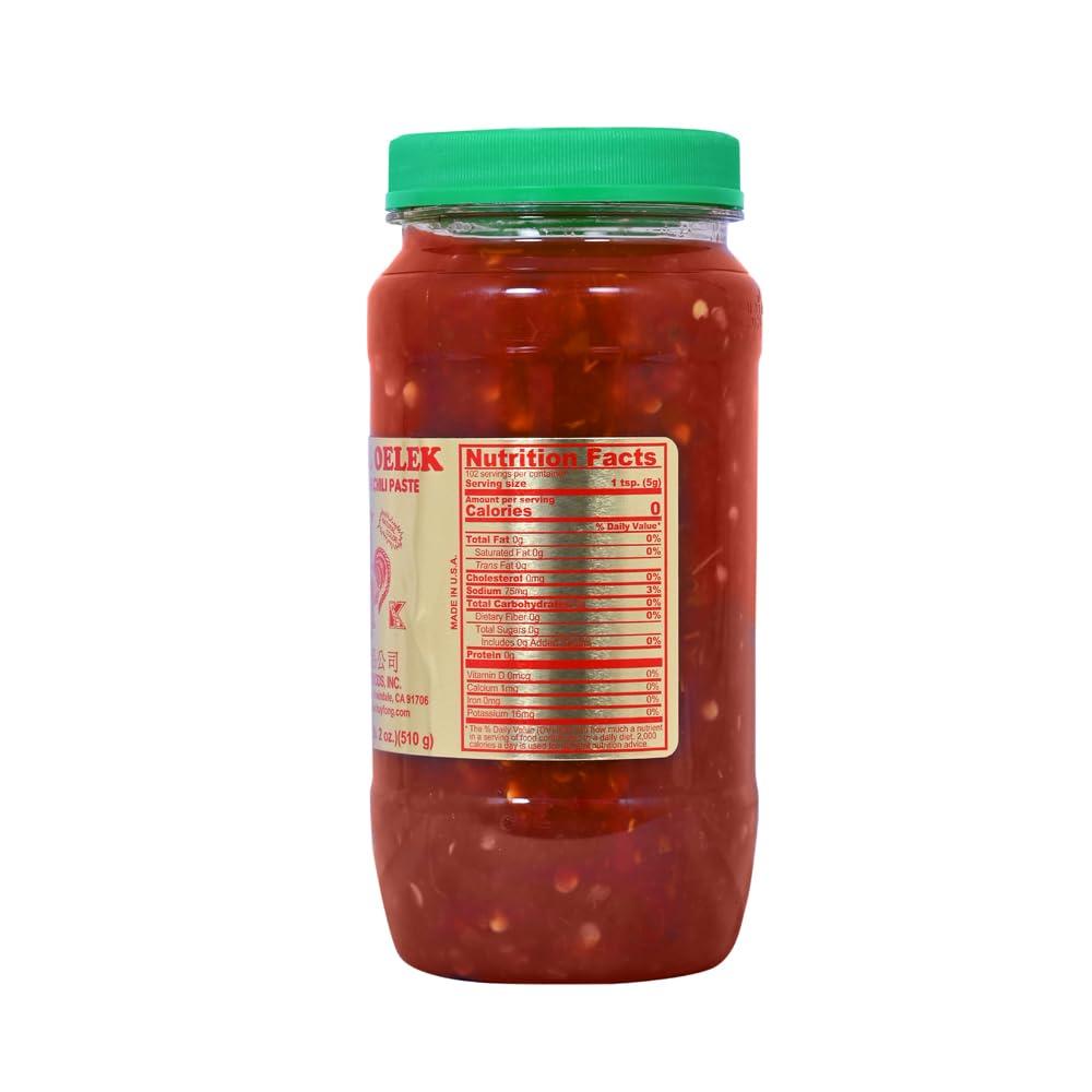 Huy Fong Huy Fong Foods Sambal Oelek Ground Fresh Chili Paste, 18 Ounce