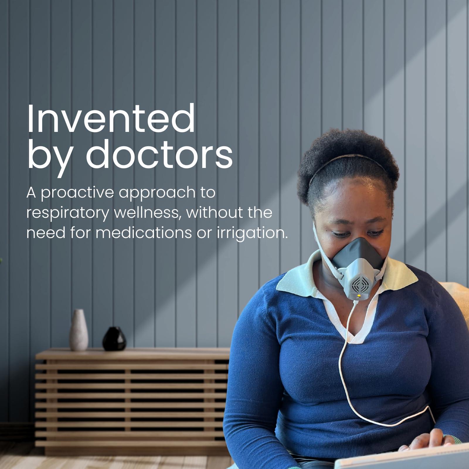 SinuSauna SinuSauna Heated Dry Air Therapy Mask | Congestion Relief | Cold Symptom Relief | Sinusitis Relief | Allergy Relief | Mess-Free | Avoid Nasal Irrigation | Promotes Easy Breathing | No Side Effects