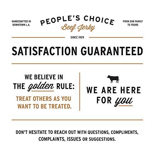 People's Choice Beef Jerky People's Choice Beef Jerky - Classic - Hot & Spicy - Big Slab - Whole Muscle Premium Cuts - Bulk Jerky Package - Thin Sheets - Low Sodium Low Salt High Protein Meat Snack - 15 Count, 1 Bag