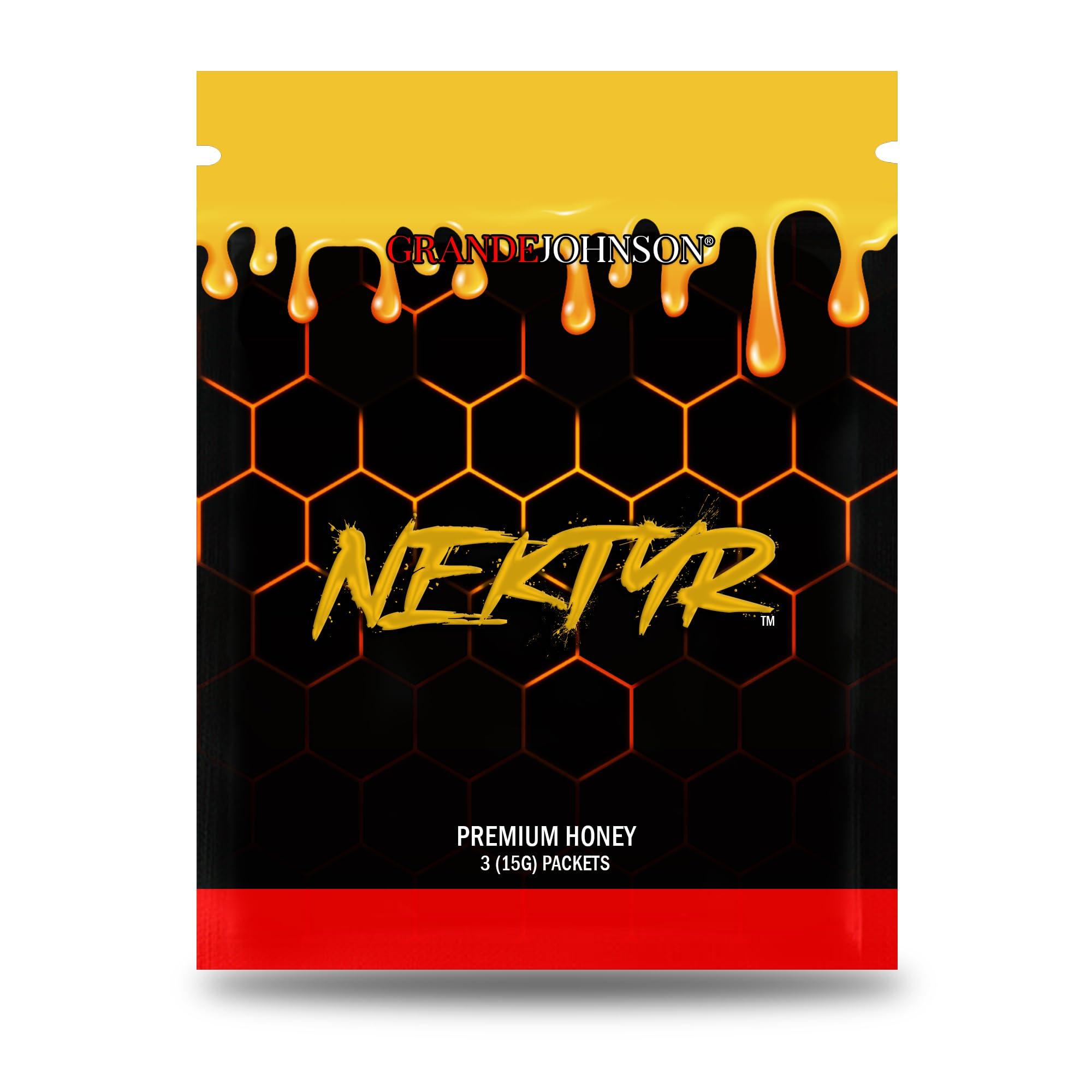 Grande Johnson Grande Johnson - Nektyr - Organic Premium Natural Pure Honey with Jelly Bee Pollen - Pack of 3