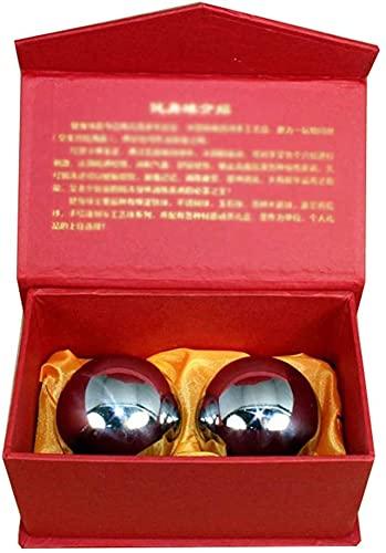 ZHANGZONG ZHANGZONG Baoding Balls Chinese Exercise Balls Chinese Health Balls Stainless Steel Baoding Balls/Chinese Health Exercise Stress Balls, with Carry Pouch Chinese Health Balls for Hand Therapy9.6(Size
