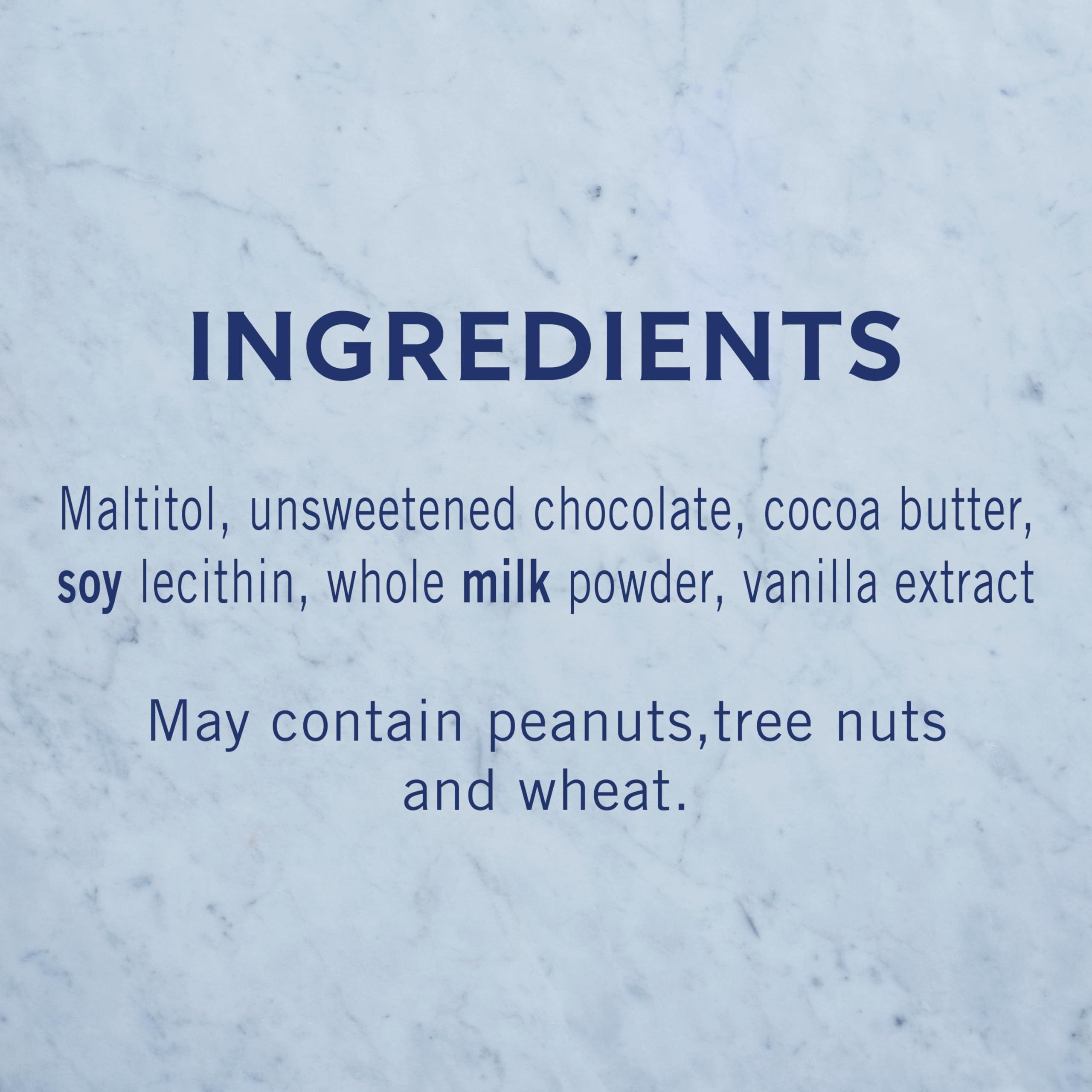 Ghirardelli Chocolate Company GHIRARDELLI No Sugar Added Dark Chocolate Chips for Baking, Premium Baking Chips, 8 OZ Bag